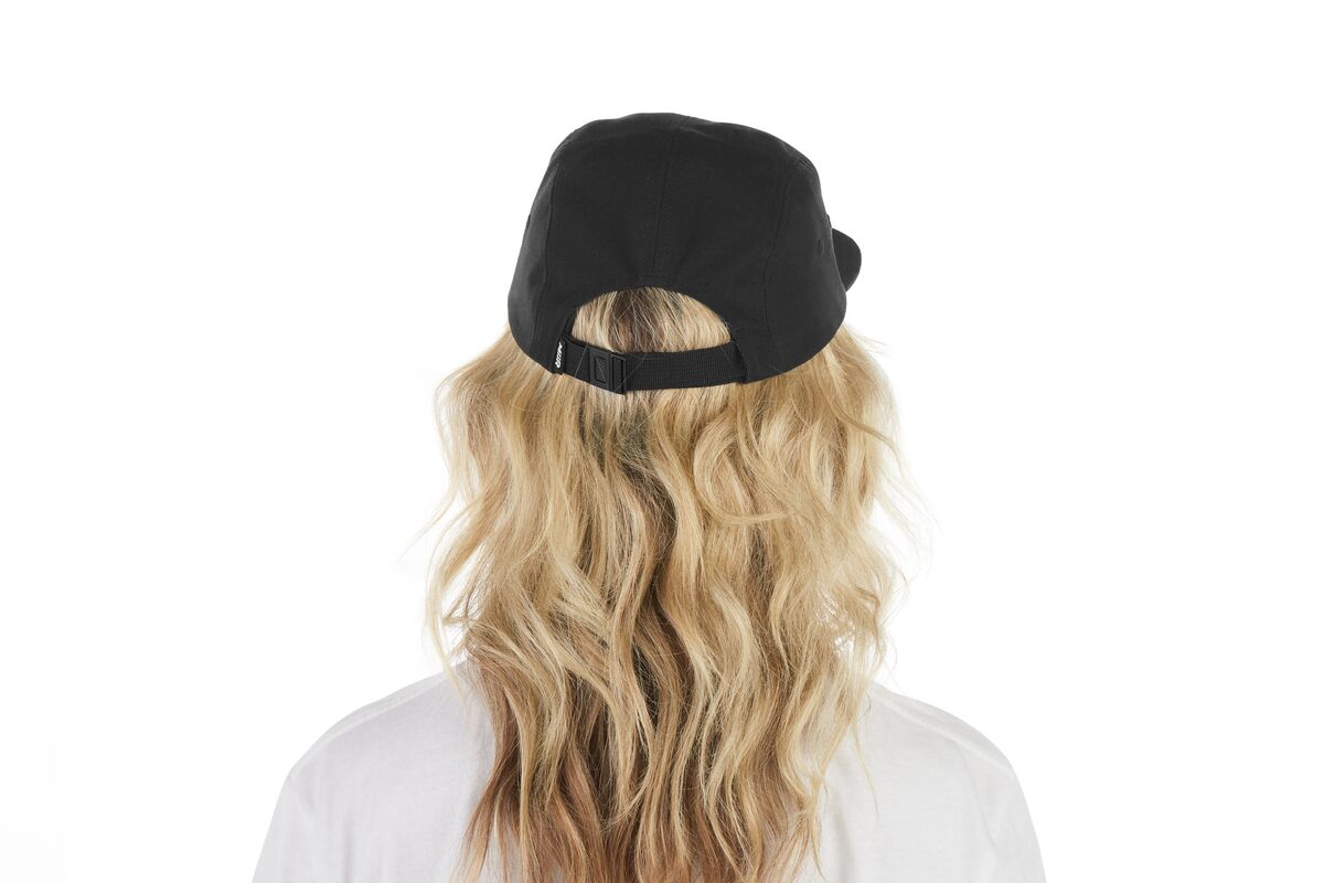 recycled-poly-flat-brim-5-panel-hat-r0 WebPDP-HAT003002_Recycled_Poly_Flat_Brim_5Panel_Hat_Black_Studio_Harper_Studios_0723_Back__HAT003002OS.jpg