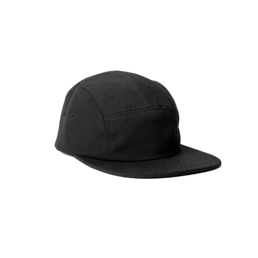 recycled-poly-flat-brim-5-panel-hat-r0 Web_PDP-FlatBrim5PanelHat_Studio_Front_Black.jpg