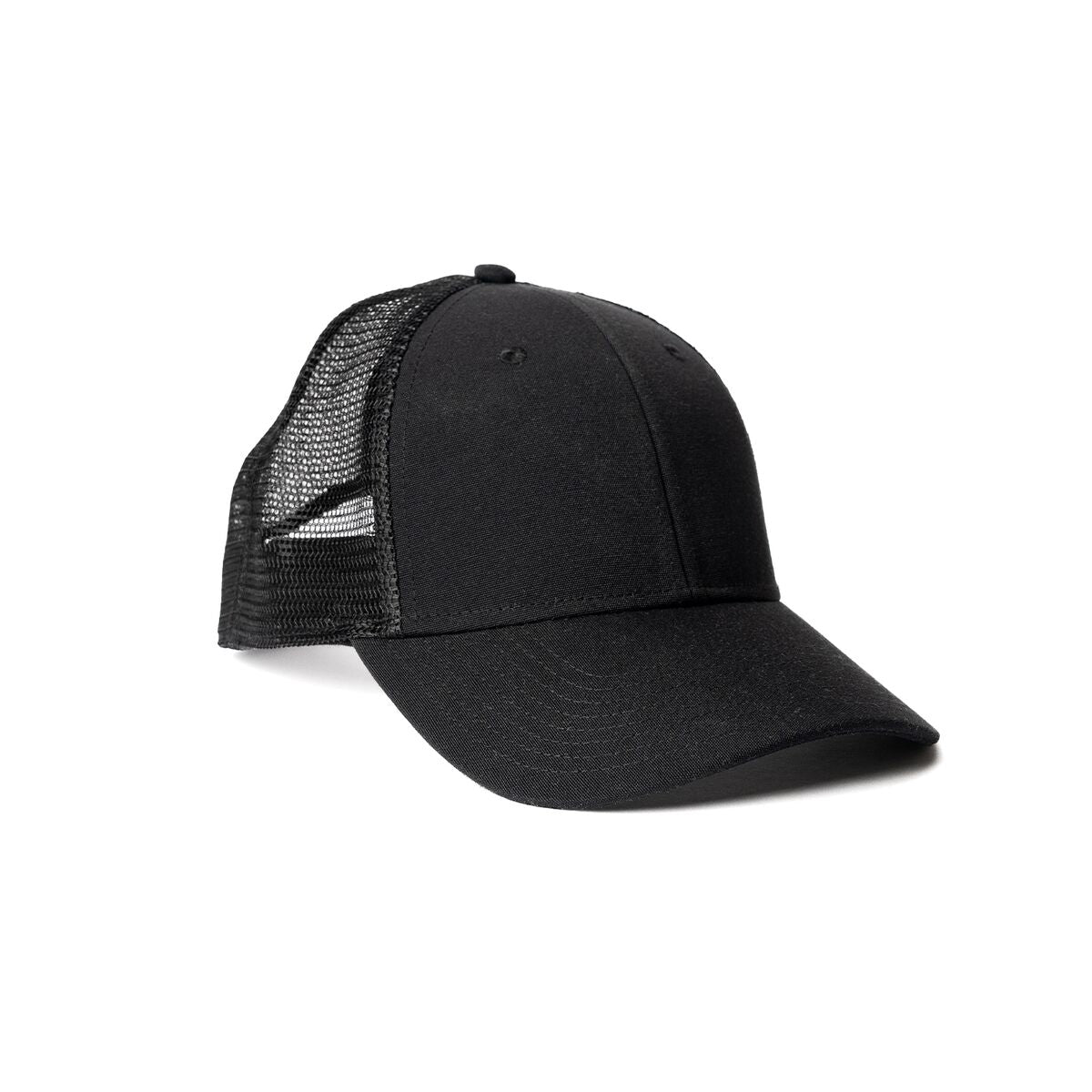 recycled-poly-low-profile-trucker-hat-i2 Web_PDP-LowProfileTruckerHat_Studio_Front_Black.jpg